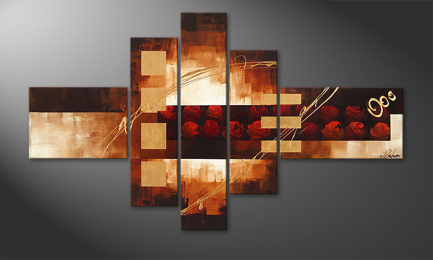 Art painting Rose Phantasies 150x90x2cm