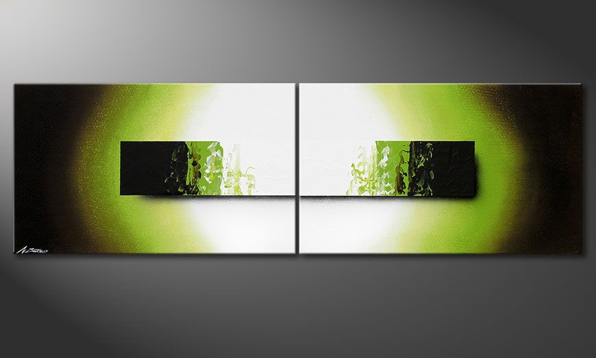 Framed painting Jungle Fever 200x60x2cm