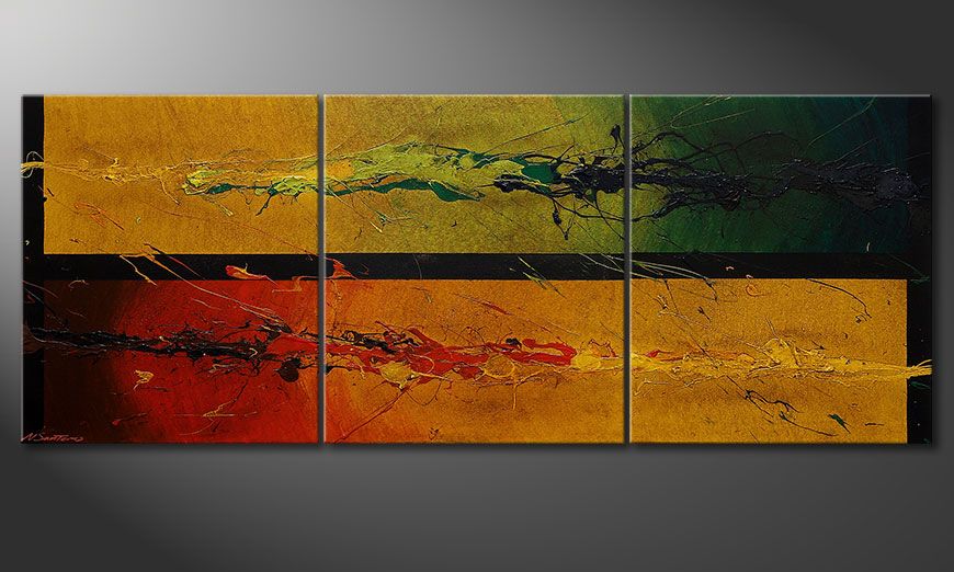Modern painting Blowing Elements 180x70x2cm