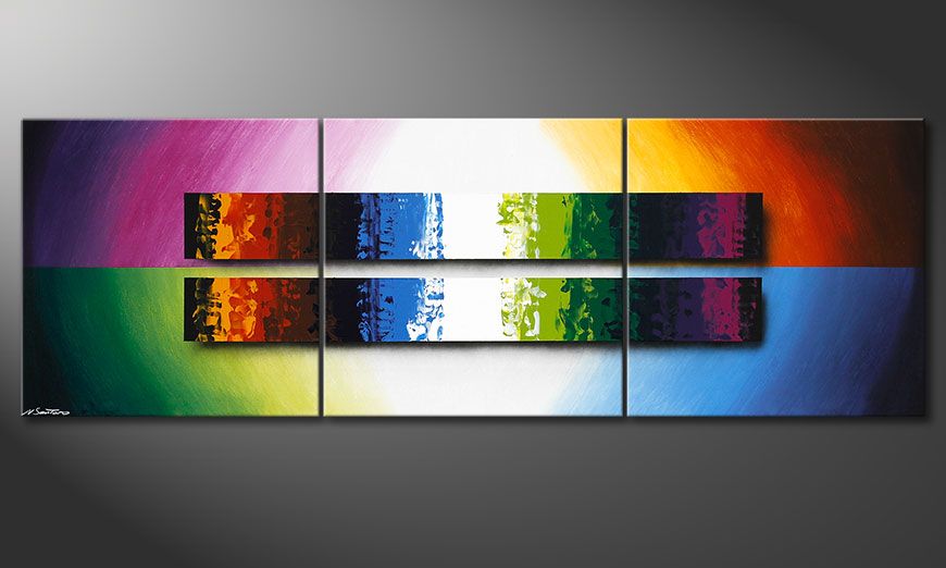 Painting Expression of Colours 210x70x2cm