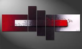 Modern painting<br>'Opposites Attract' 180x80cm