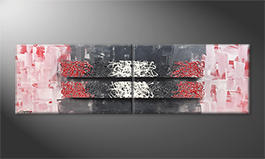 Modern painting 'Resolution Of Contrast' 200x60cm