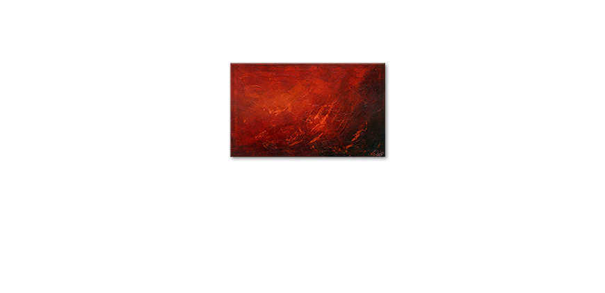 Hand painted painting Red 100x60cm