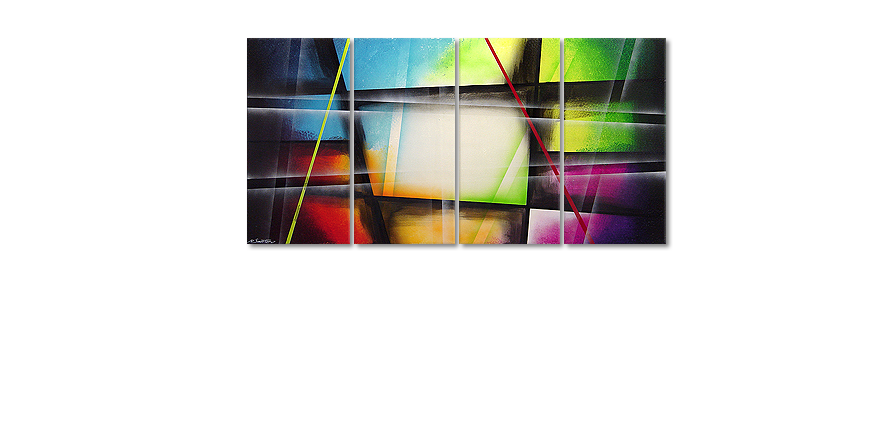 Canvas painting Window to Rainbow 160x80cm