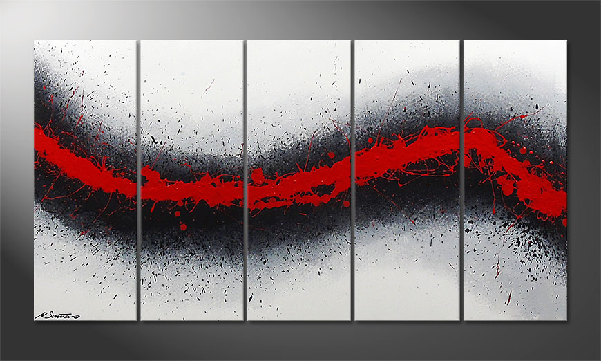 Painting Glowing Trace 150x80cm