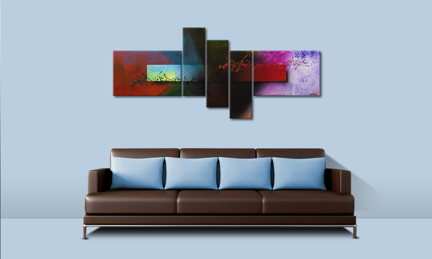 Modern painting Outer Space 180x80cm