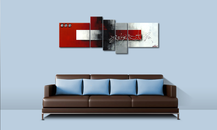 Modern painting Clear Thought 160x60cm