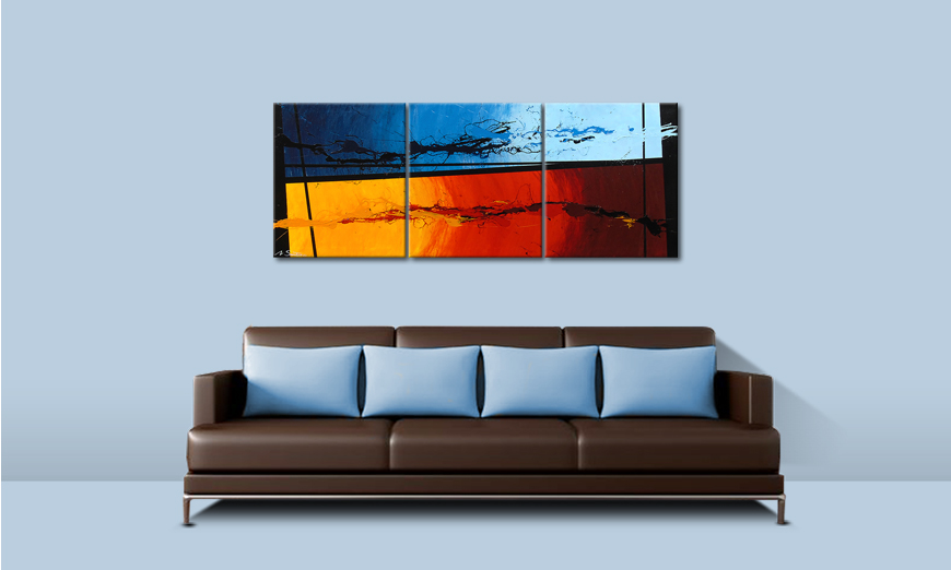 Painting Hot and Cold 150x60cm