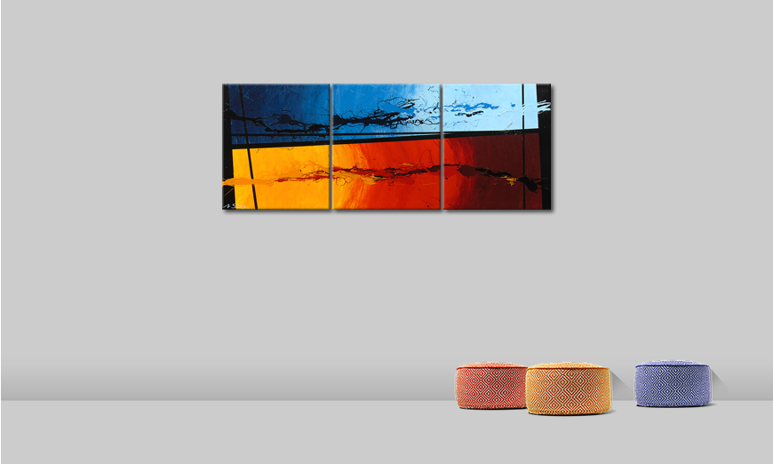 Painting Hot and Cold 150x60cm