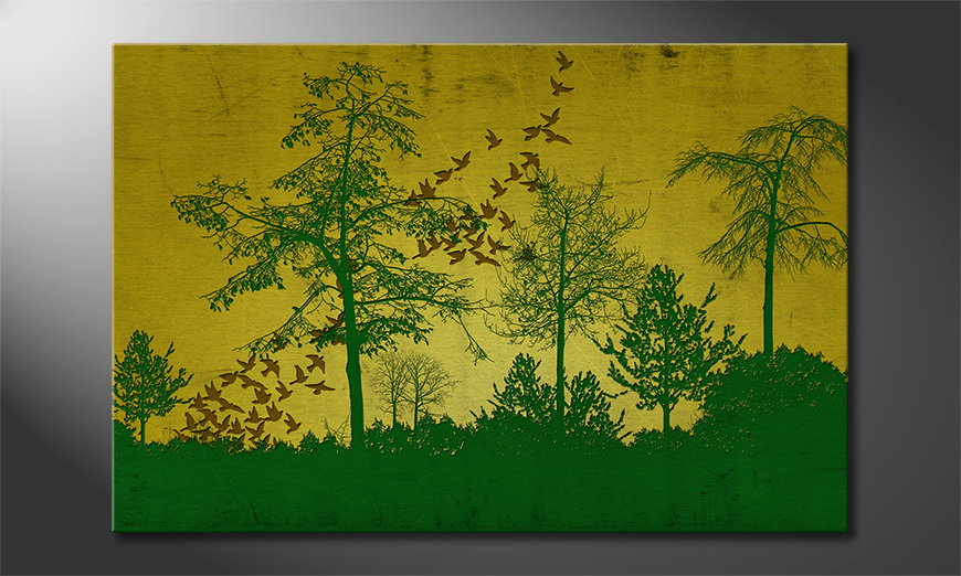 Art print Birds in Forest