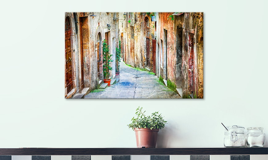 Art print Charming Old Streets 80x50 cm