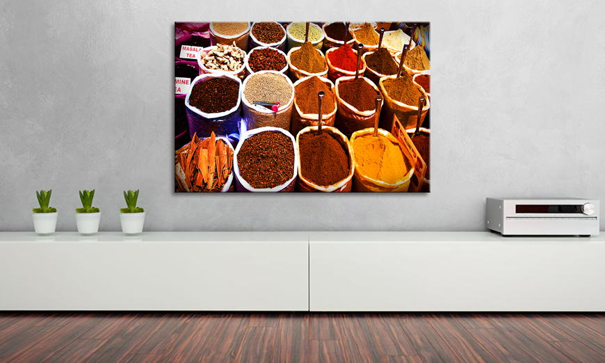 Art print Colorful Spices 90x60 cm