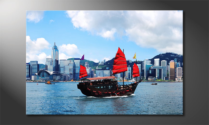 Art-print-Hongkong-Boat