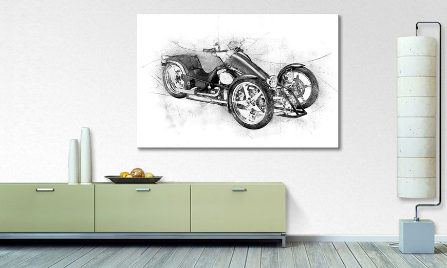 Art print Motorcycle Five