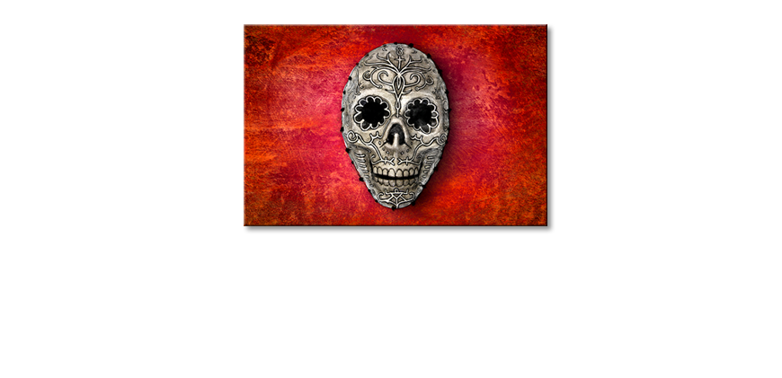 Art-print-Red-Skull-120x80-cm