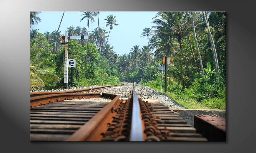 Art print Srilankan rails