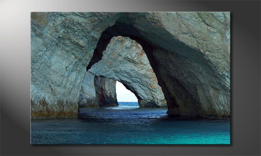 Canvas Blue Caves