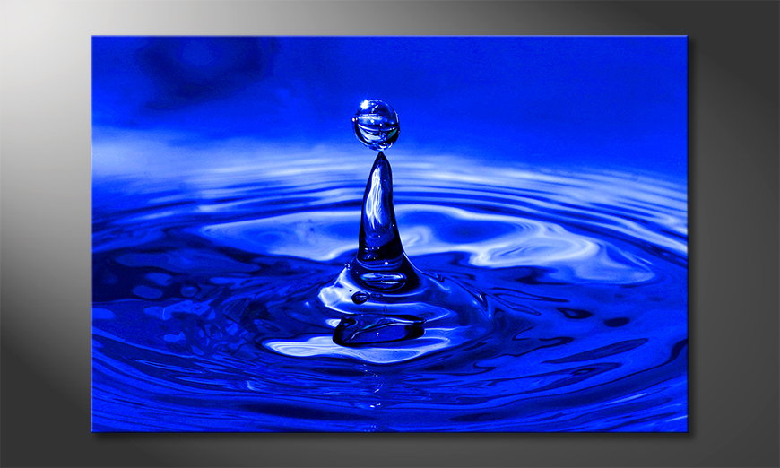 Canvas Blue Drop