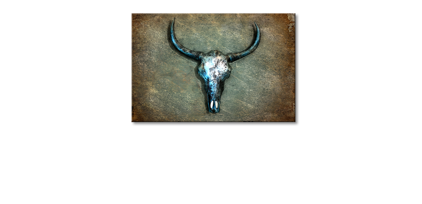 Canvas-art-print-Buffalo-Skull