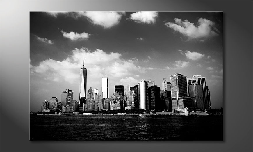 Canvas-art-print-Manhattan-Skyscrapers
