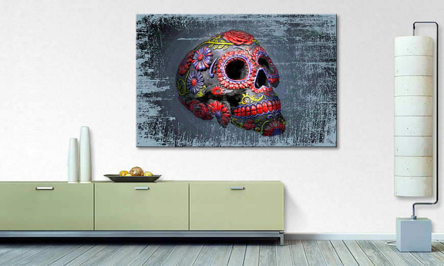 Canvas art print Smiling Skull