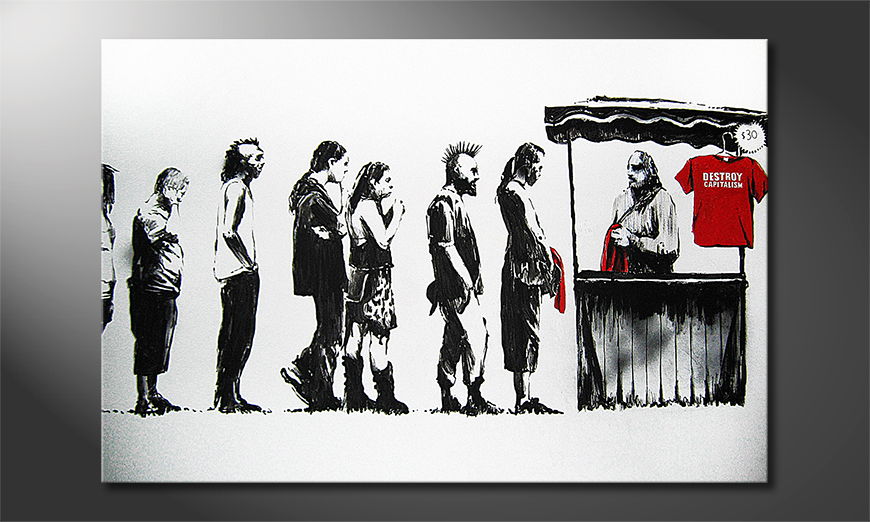 Canvas print Banksy No6