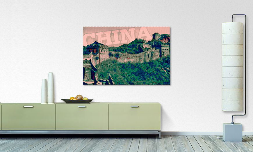 Canvas print Chinese wall