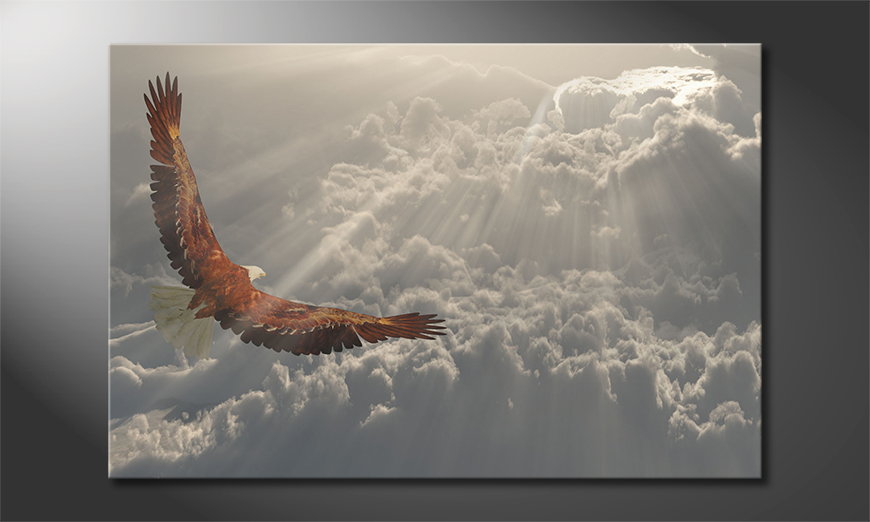 Canvas-print-Eagle-Flight