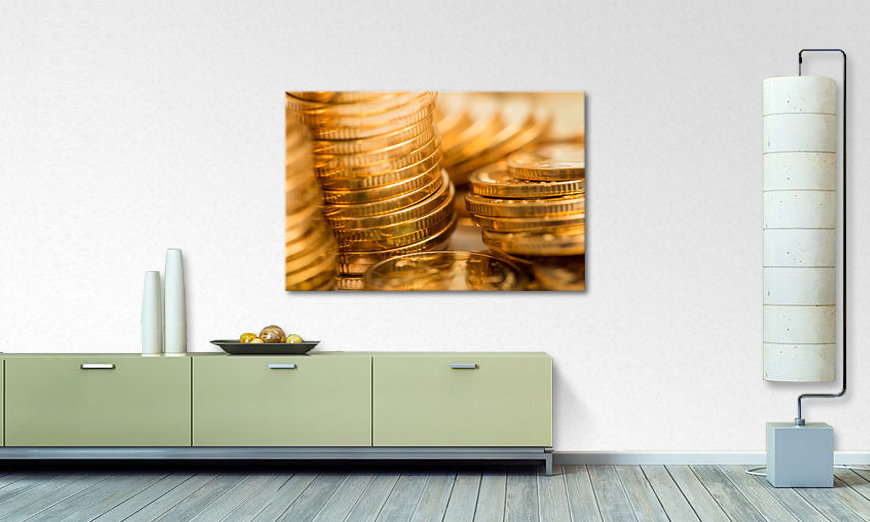 Canvas print Gold Coins