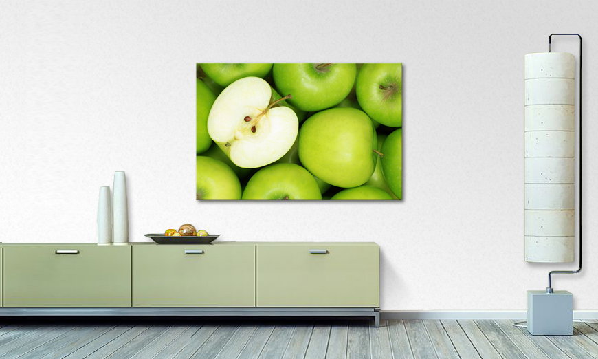 Canvas print Green Apples