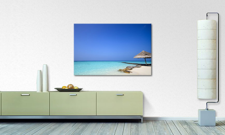Canvas print Maledives Beach