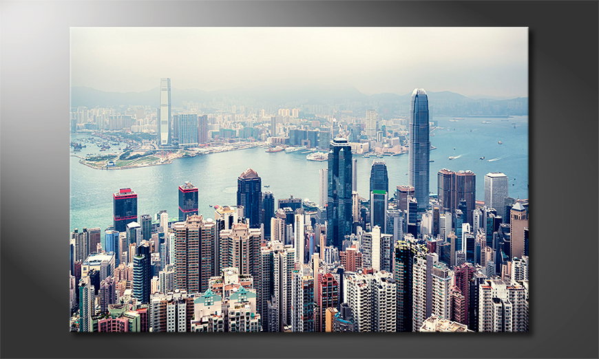 Hongkong Skyline art print