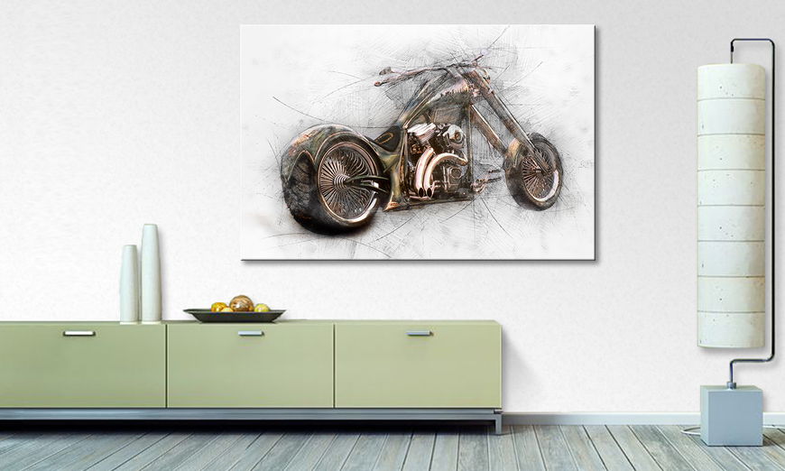 Modern Canvas print Bad Bike