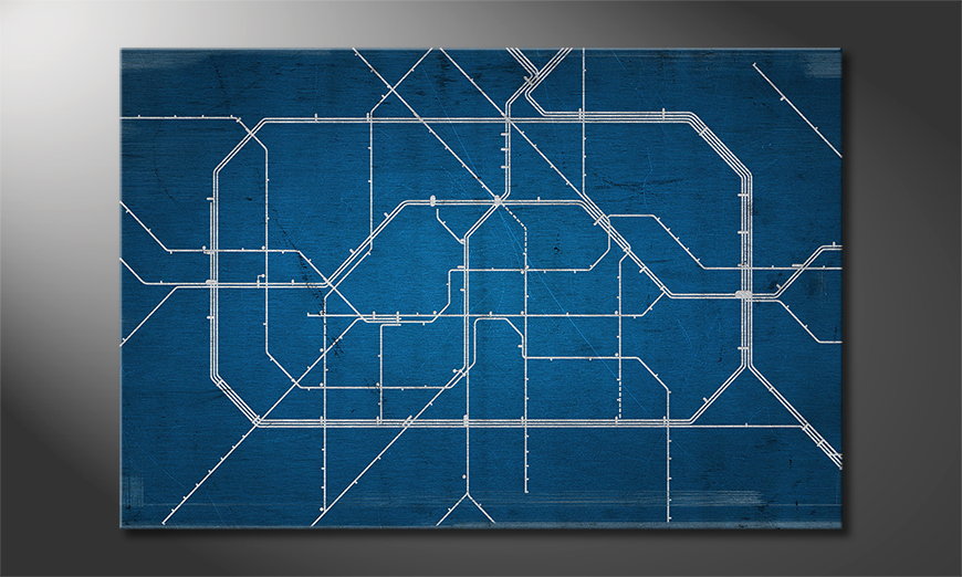 Modern-Canvas-print-Berlin-Metro