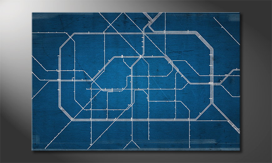 Modern Canvas print Berlin Metro