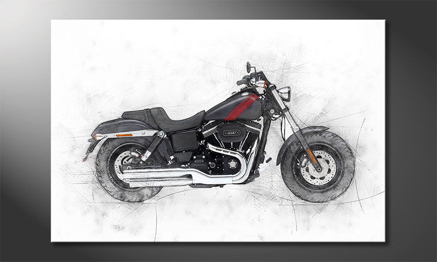 Modern Canvas print Motorbike uno
