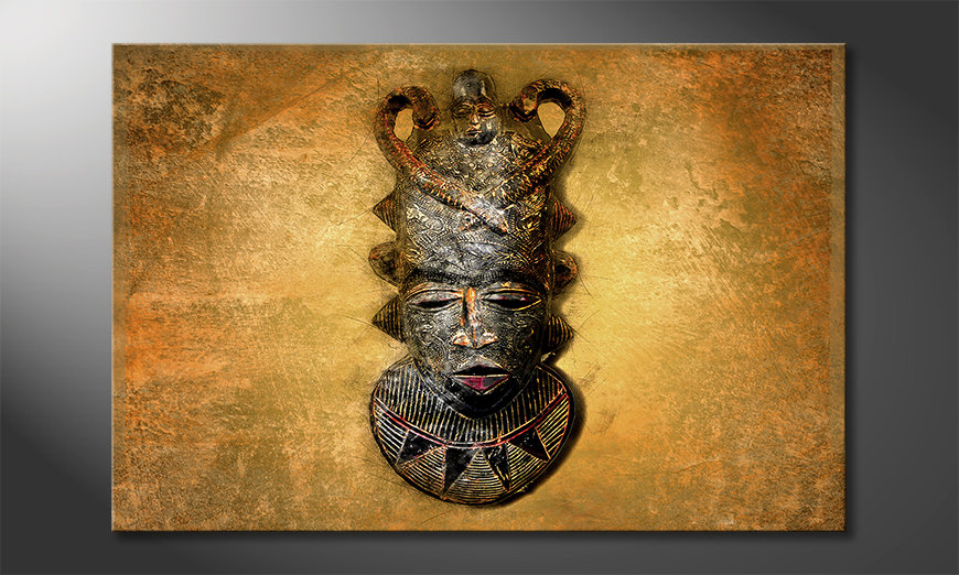 Modern art print African Mask