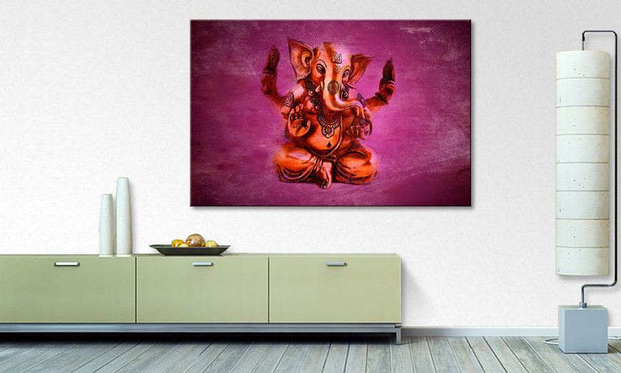 Modern art print God Ganesha