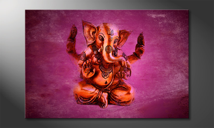 Modern art print God Ganesha