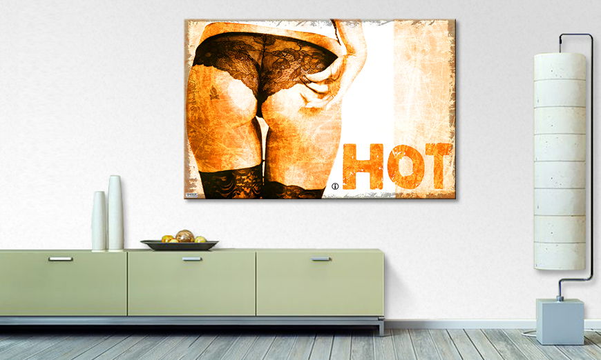 Modern art print Hot Flame
