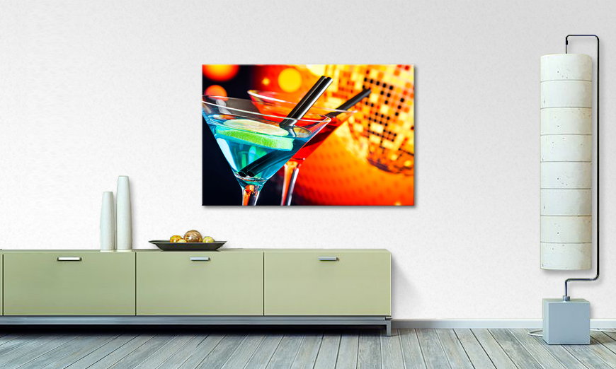 Modern art print Two Cocktails