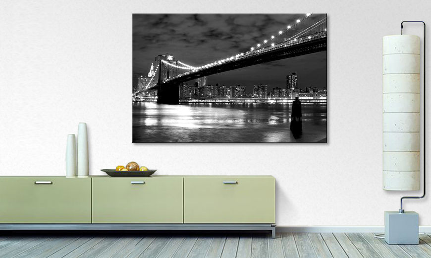 Modern canvas print Brooklyn Bridge