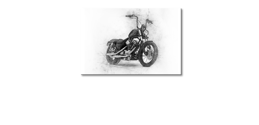 Modern-canvas-print-Classic-Motorcycle