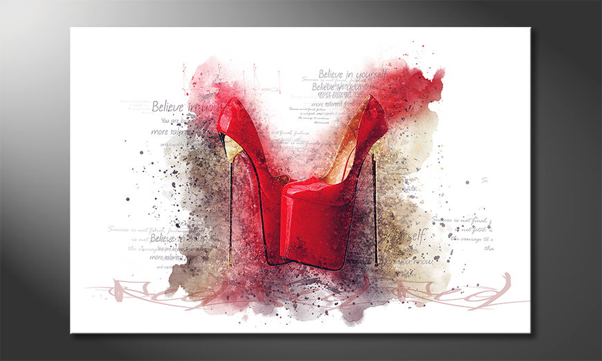 Modern canvas print High Heels To Hell