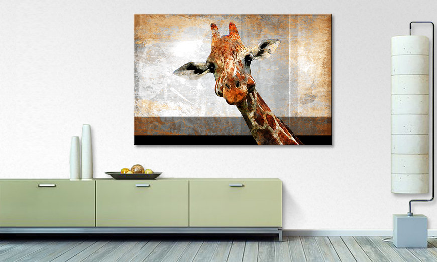 Modern canvas print Mr Giraffe