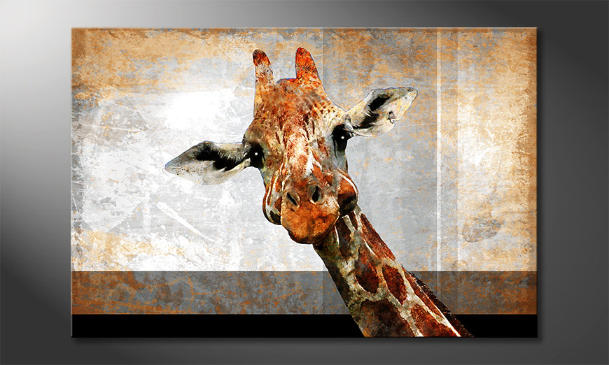 Modern canvas print Mr. Giraffe