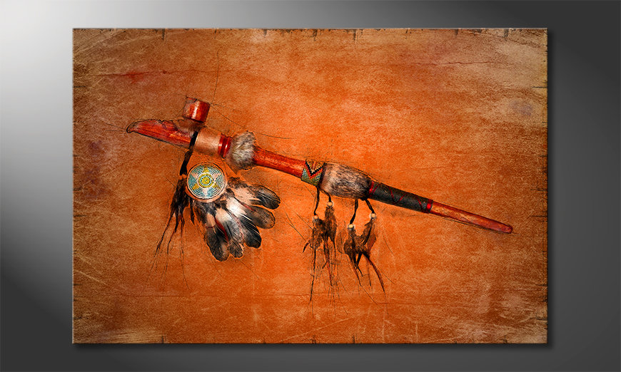 Modern canvas print Pipe Of Peace