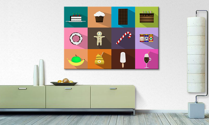 Modern canvas print Sweets For My Sweet
