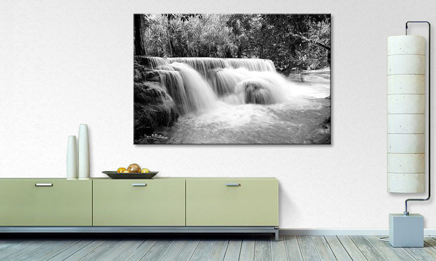 Modern canvas print Waterfall In Jungle