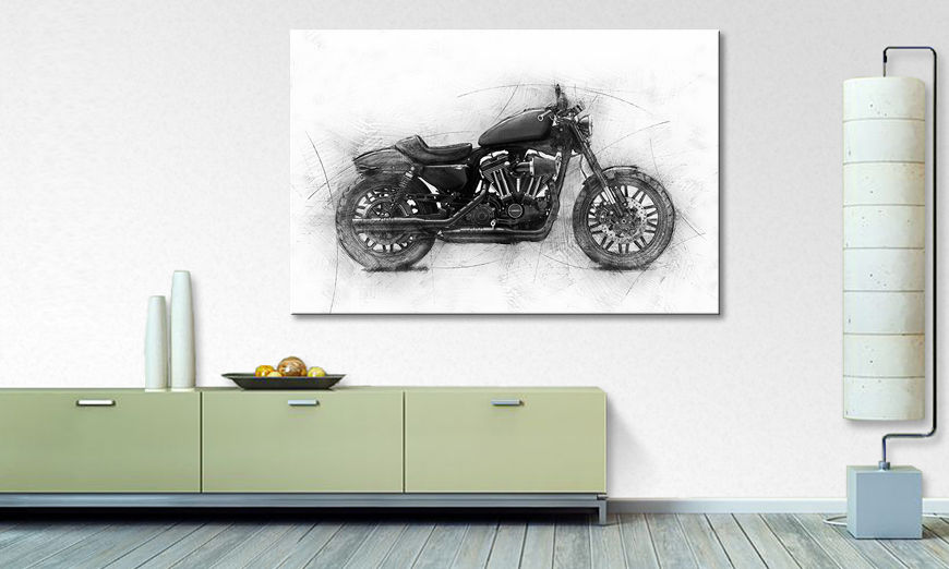 Modern wall decor Motocycle Uno